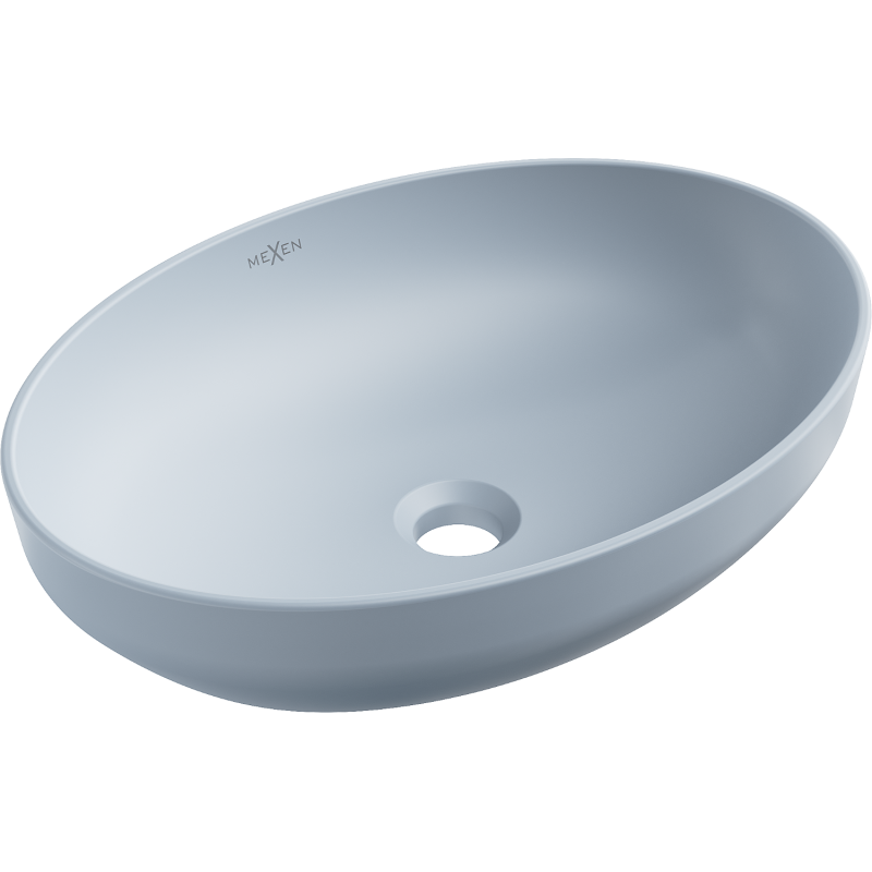 Mexen Cornelia countertop sink 50 x 37 cm, gray-blue matte - 21885069