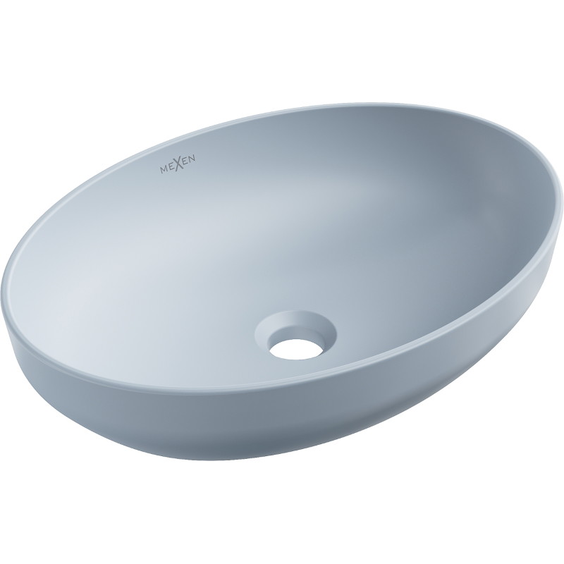 Mexen Cornelia countertop washbasin 50 x 37 cm, gray-blue matte - 21885069