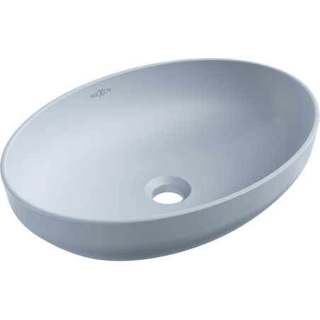 Mexen Cornelia countertop washbasin 50 x 36 cm, Gray blue matt - 21885069