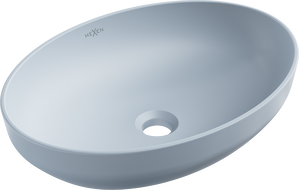 Mexen Cornelia countertop washbasin 50 x 36 cm, Gray blue matt - 21885069
