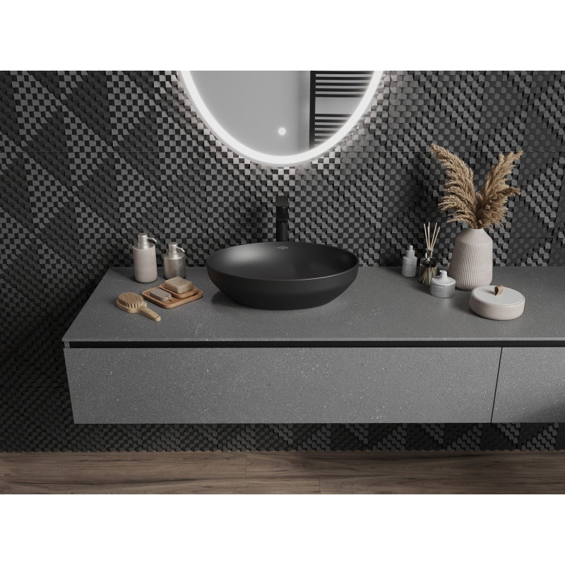 Mexen Cornelia countertop sink 50 x 37 cm, matte black - 21885085