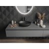 Mexen Cornelia countertop sink 50 x 37 cm, matte black - 21885085