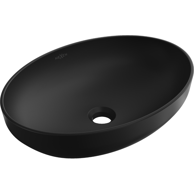 Mexen Cornelia countertop washbasin 50 x 37 cm, matte black - 21885085