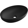 Mexen Cornelia countertop washbasin 50 x 36 cm, Black matt - 21885085