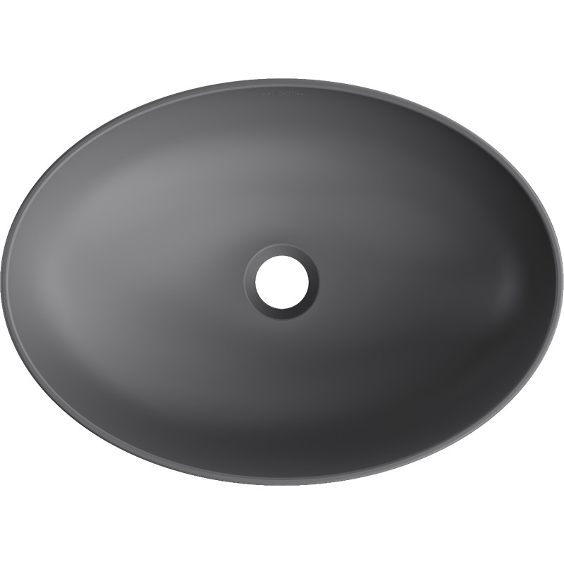 Mexen Cornelia above-counter washbasin 50 x 37 cm, dark gray matte - 21885071