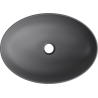 Mexen Cornelia countertop washbasin 50 x 37 cm, dark gray matte - 21885071