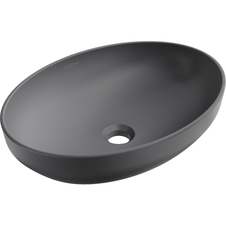 Mexen Cornelia countertop washbasin 50 x 36 cm, Dark grey matt - 21885071
