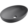 Mexen Cornelia countertop washbasin 50 x 37 cm, dark gray matte - 21885071