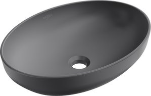 Mexen Cornelia countertop washbasin 50 x 36 cm, Dark grey matt - 21885071