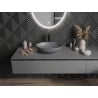 Mexen Cornelia countertop basin 50 x 37 cm, dark grey matte - 21885071