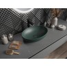 Mexen Cornelia countertop sink 50 x 37 cm, dark green matte - 21885047