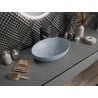Mexen Cornelia countertop washbasin 50 x 36 cm, Gray blue matt - 21885069