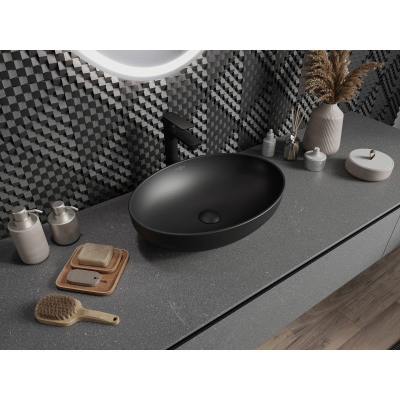 Mexen Cornelia countertop sink 50 x 37 cm, black matte - 21885085