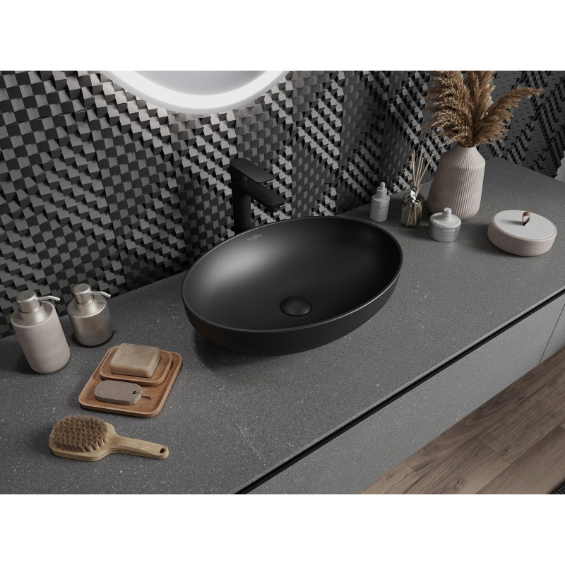 Mexen Cornelia countertop sink 50 x 37 cm, matte black - 21885085