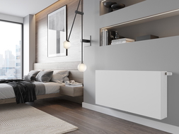 Mexen Flat CCF33 panel radiator 400 x 1300 mm, bottom middle connection, 2056 W, white - W6C33F-040-130-00