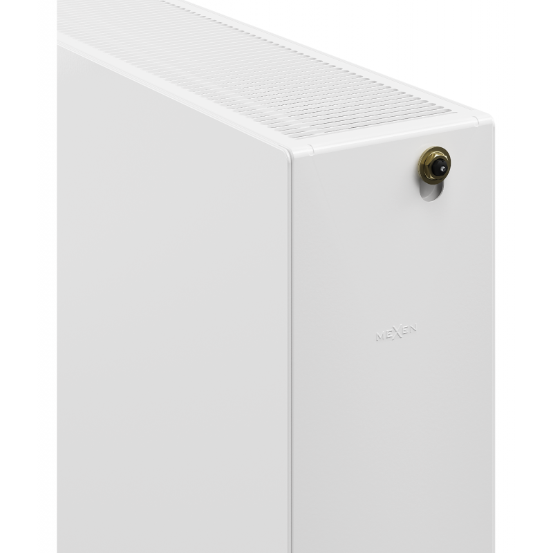 Mexen Flat CCF33 Flat Radiator 500 x 500 mm, Central Bottom Connection, 950 W, White - W6C33F-050-050-00
