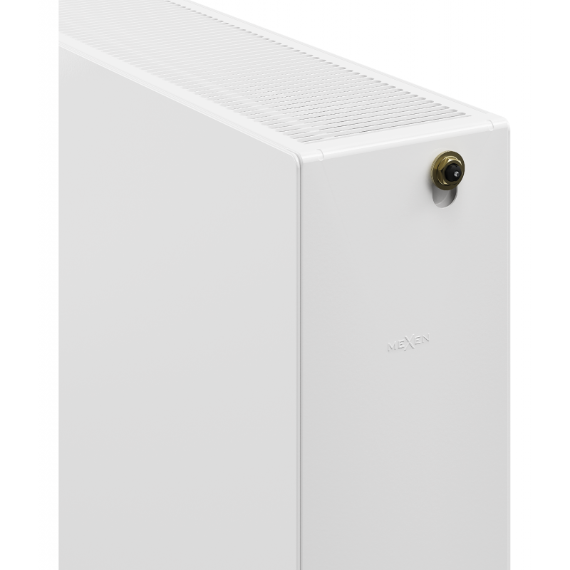 Mexen Flat CCF33 panel radiator 500 x 1400 mm, central bottom connection, 2661 W, white - W6C33F-050-140-00