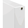 Mexen Flat CCF33 Panel Radiator 500 x 1400 mm, bottom middle connection, 2661 W, white - W6C33F-050-140-00