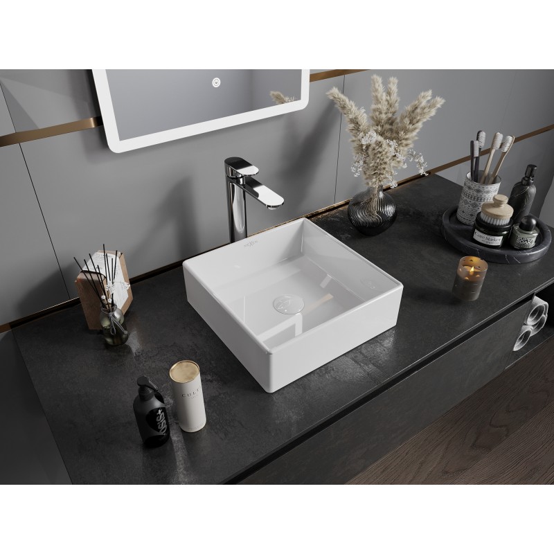 Mexen Goya countertop sink 35 x 35 cm, white - 22183500