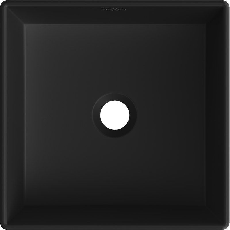 Mexen Goya countertop washbasin 35 x 35 cm, matte black - 22183585