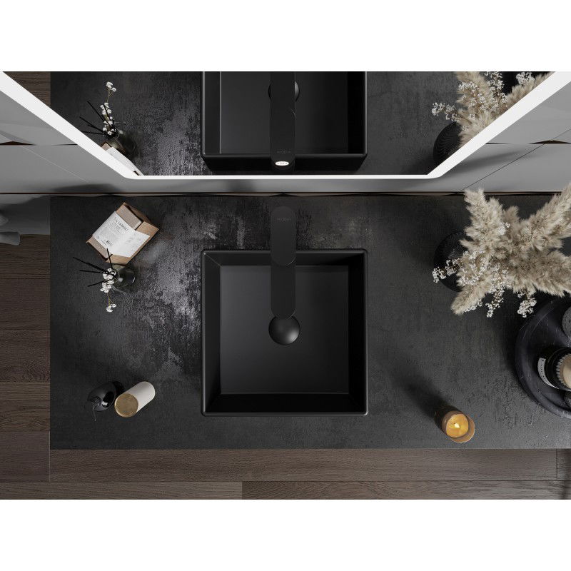 Mexen Goya countertop washbasin 35 x 35 cm, matte black - 22183585