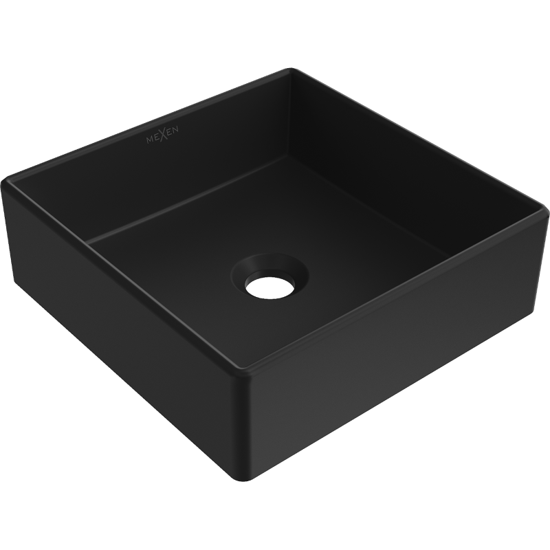 Mexen Goya countertop washbasin 35 x 35 cm, matte black - 22183585