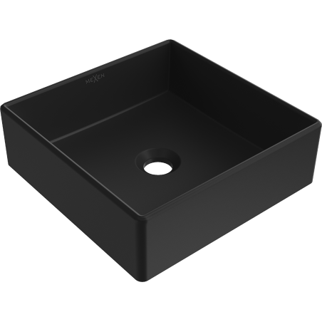 Mexen Goya countertop washbasin 35 x 35 cm, Black matt - 22183585