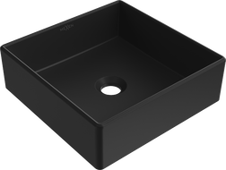 Mexen Goya countertop washbasin 35 x 35 cm, matte black - 22183585
