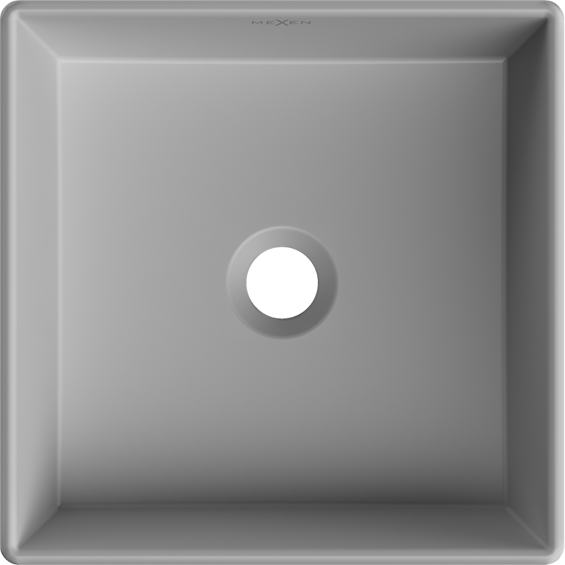 Mexen Goya countertop sink 35 x 35 cm, light gray matte - 22183561