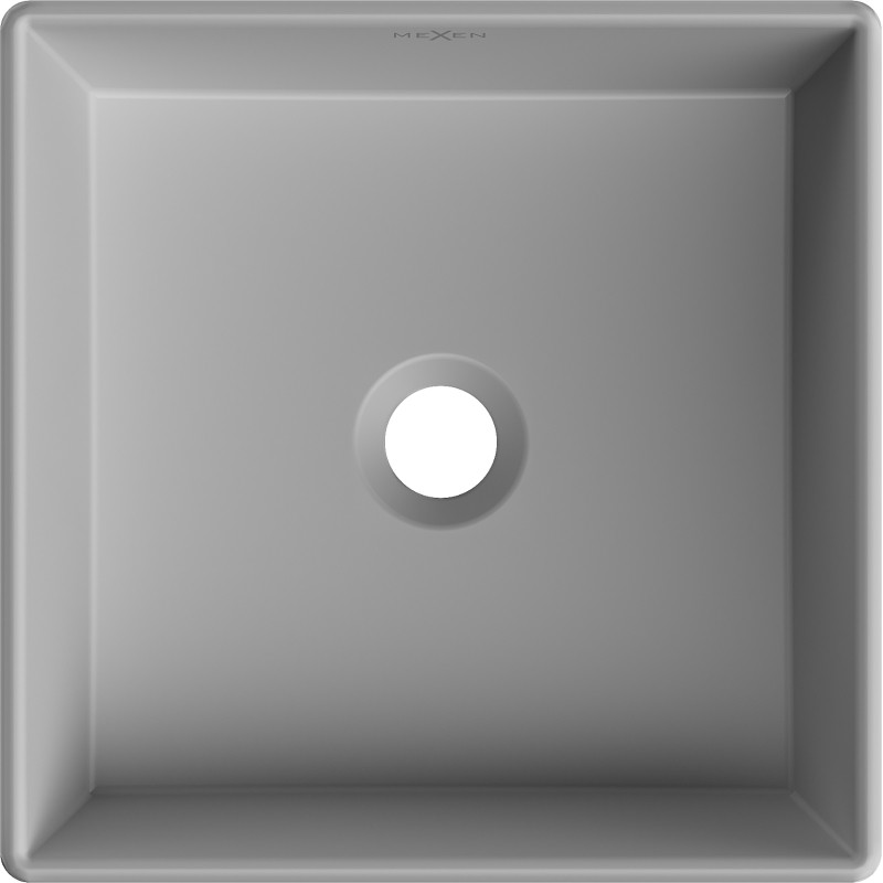 Mexen Goya countertop washbasin 35 x 35 cm, light gray matte - 22183561