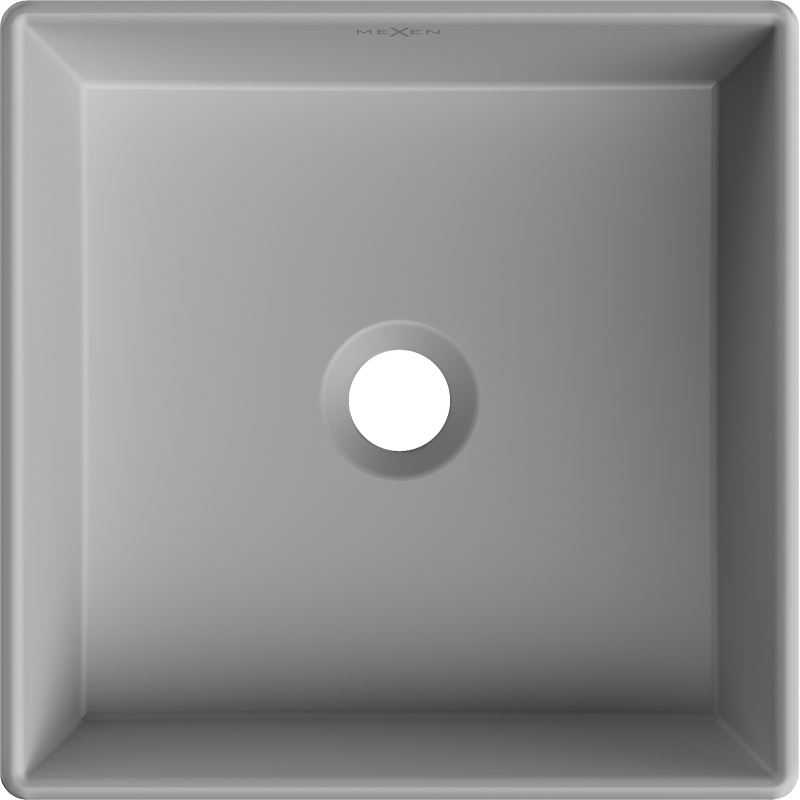 Mexen Goya countertop washbasin 35 x 35 cm, light grey matte - 22183561