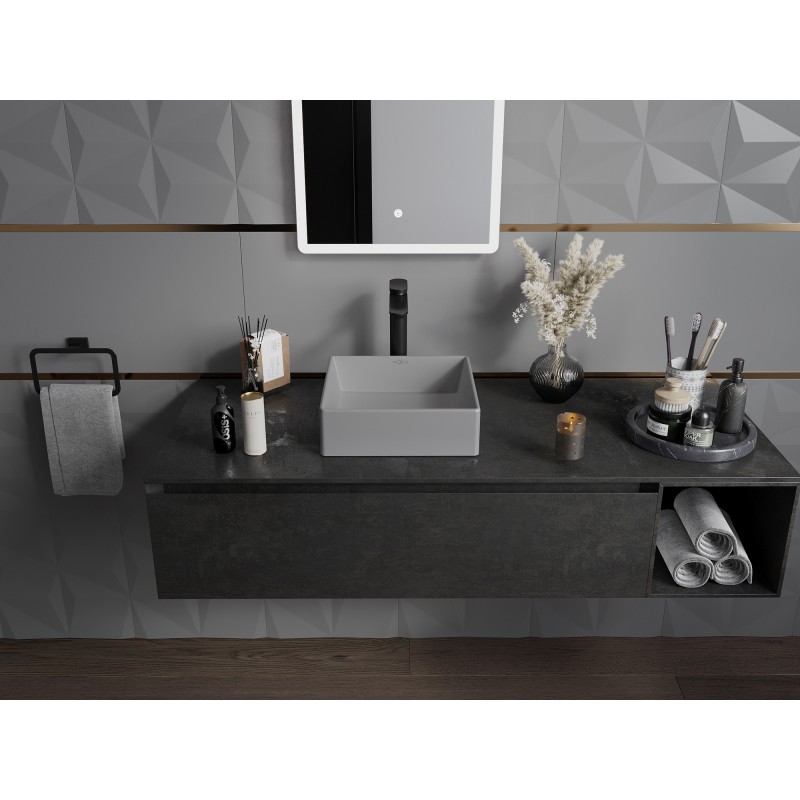 Mexen Goya countertop sink 35 x 35 cm, light gray matte - 22183561