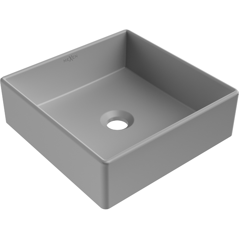 Mexen Goya countertop sink 35 x 35 cm, light gray matte - 22183561