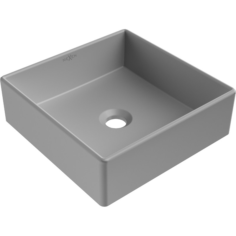 Mexen Goya countertop washbasin 35 x 35 cm, light gray matte - 22183561