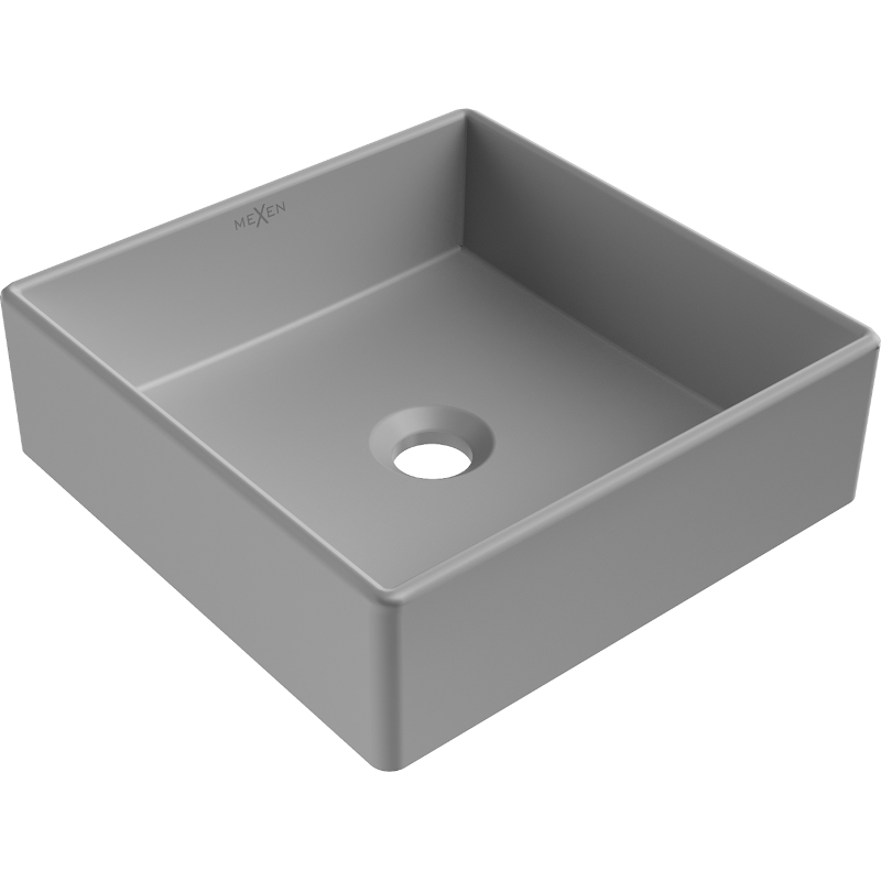 Mexen Goya countertop washbasin 35 x 35 cm, light grey matte - 22183561