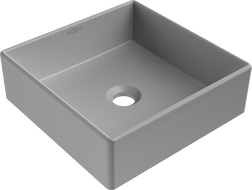Mexen Goya countertop sink 35 x 35 cm, light gray matte - 22183561