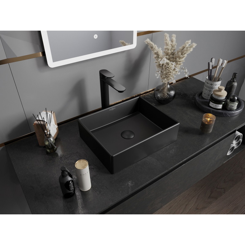 Mexen Goya countertop washbasin 40 x 32 cm, matte black - 22184085