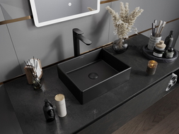 Mexen Goya countertop washbasin 40 x 32 cm, Black matt - 22184085