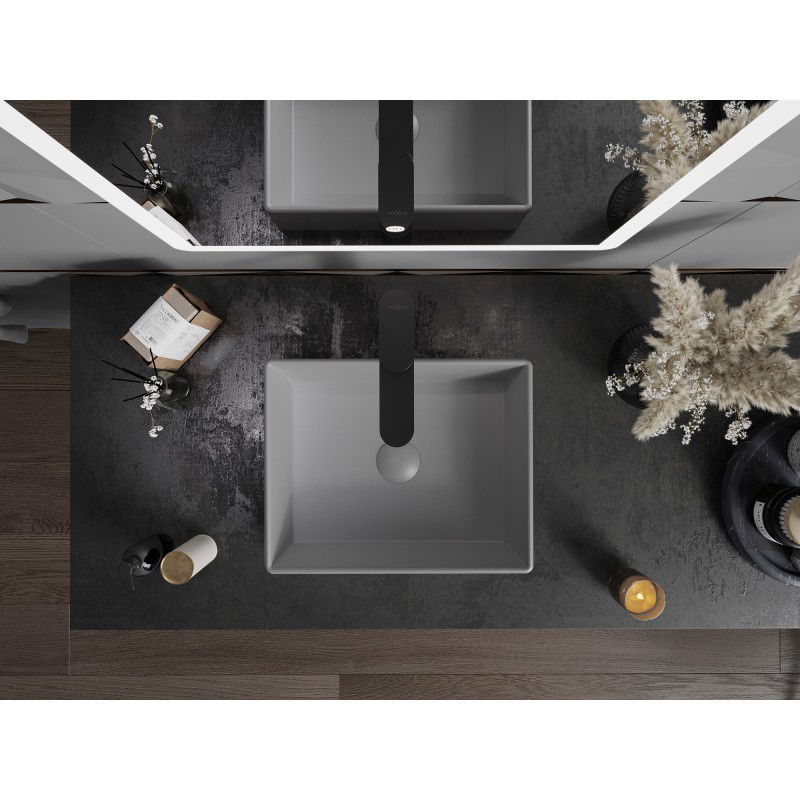 Mexen Goya countertop washbasin 40 x 32 cm, light grey matte - 22184061