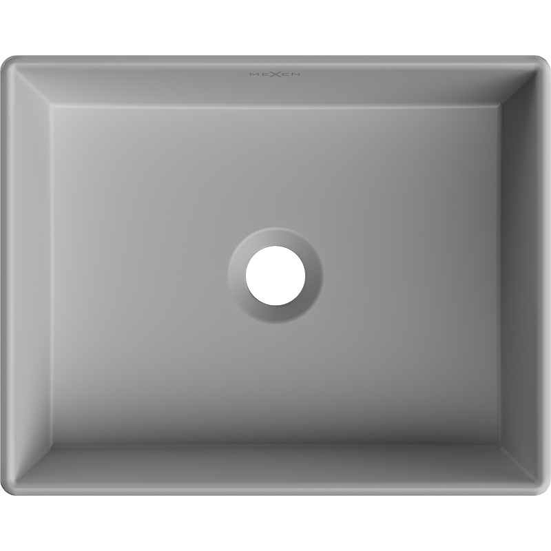 Mexen Goya countertop washbasin 40 x 32 cm, light grey matte - 22184061