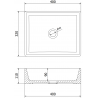 Mexen Goya countertop washbasin 40 x 32 cm, light gray matte - 22184061