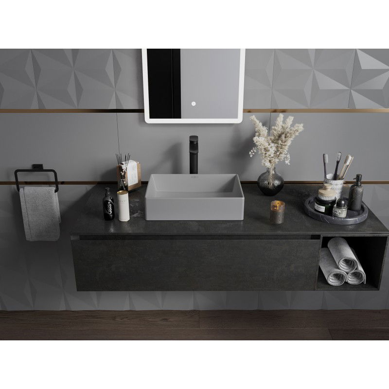 Mexen Goya Countertop Basin 45 x 32 cm, Light Grey Matte - 22184561
