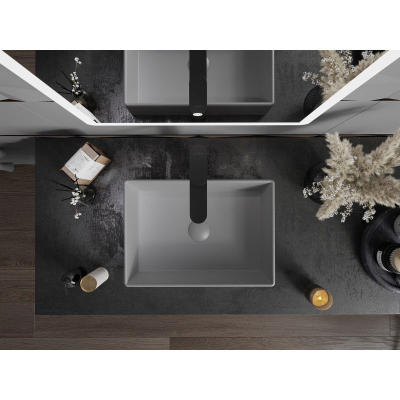 Mexen Goya Countertop Basin 45 x 32 cm, Light Grey Matte - 22184561