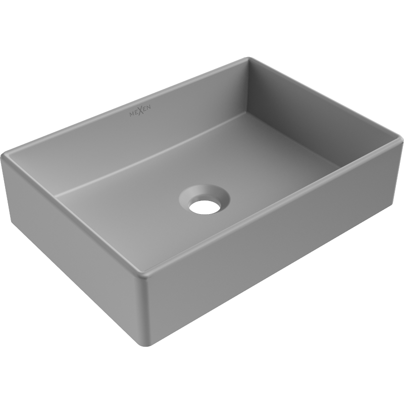 Mexen Goya Countertop Basin 45 x 32 cm, Light Grey Matte - 22184561