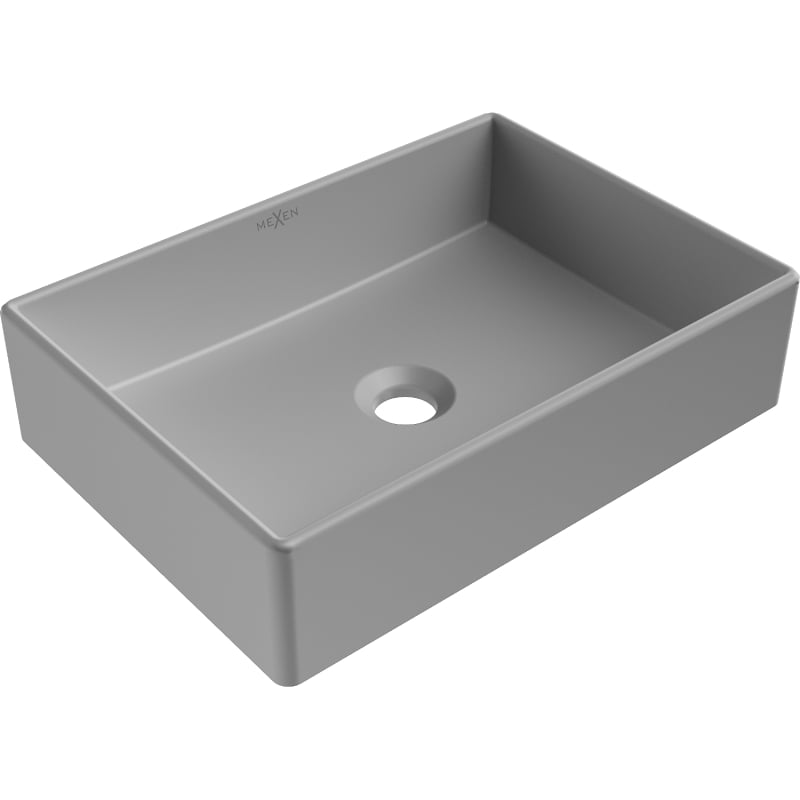Mexen Goya countertop sink 45 x 32 cm, light gray matte - 22184561