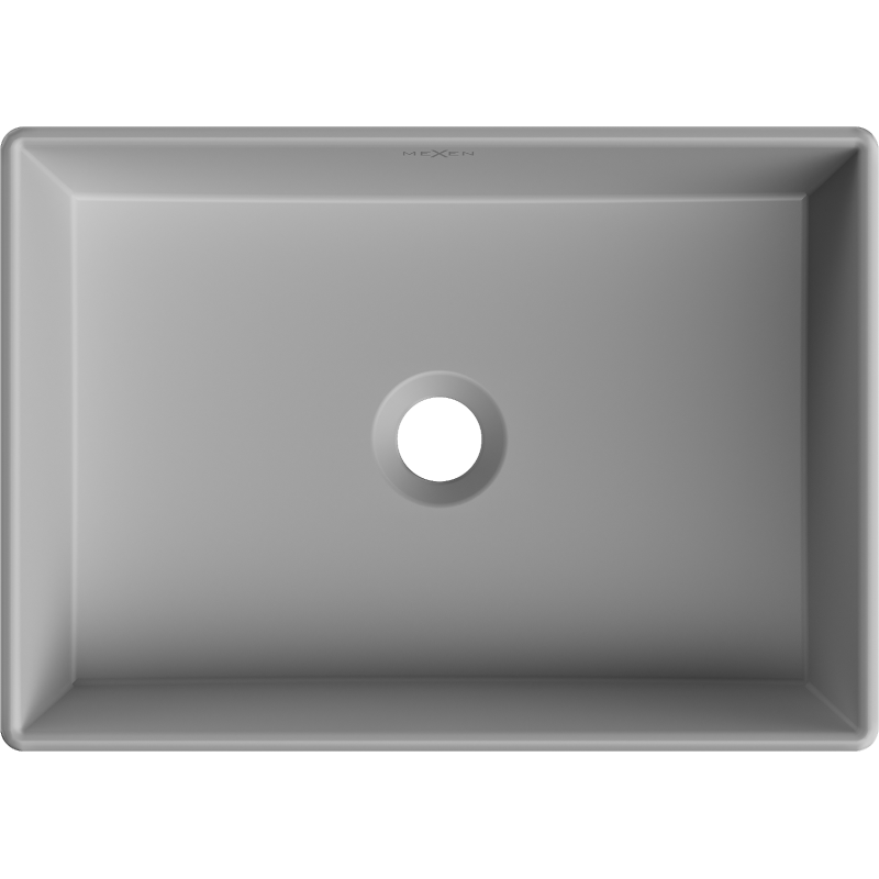 Mexen Goya Countertop Basin 45 x 32 cm, Light Grey Matte - 22184561