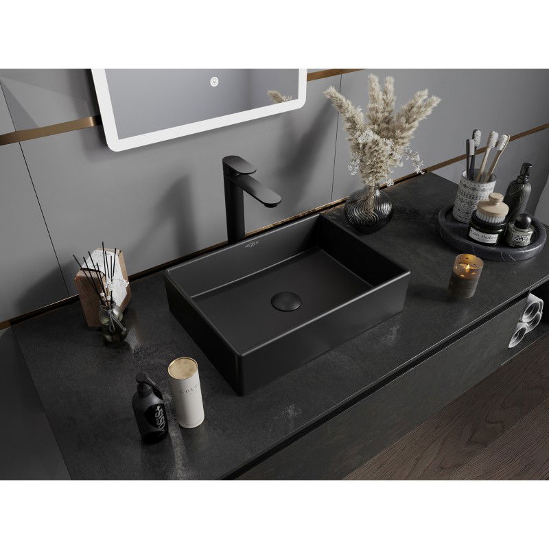 Mexen Goya countertop basin 45 x 32 cm, black matte - 22184585