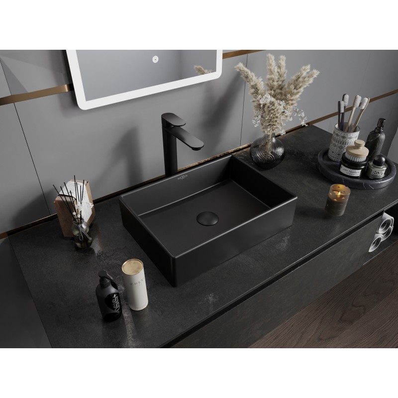 Mexen Goya countertop sink 45 x 32 cm, matte black - 22184585