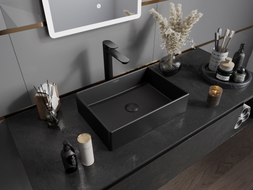 Mexen Goya countertop washbasin 45 x 32 cm, black matte - 22184585