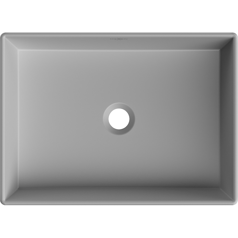 Mexen Goya countertop washbasin 51 x 37 cm, light grey matte - 22185061